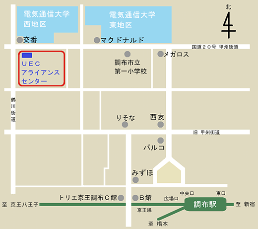 東京研究センターへのアクセスマップ